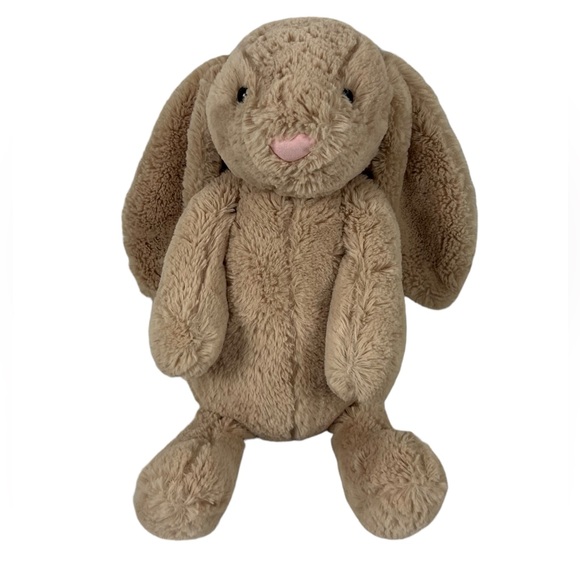 Jellycat Bunny Plush Bashful Rabbit Tan Doll 14” Soft Cute Cuddle Baby Kids EUC - Picture 1 of 6